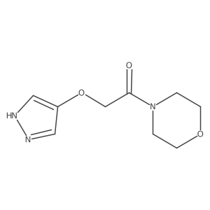 2-((1H-Pyrazol-4-yl)oxy)-1-morpholinoethanone结构式