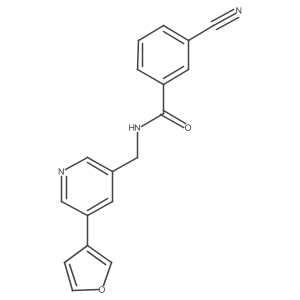 3-cyano-N-((5-(furan-3-yl)pyridin-3-yl)methyl)benzamide Structure