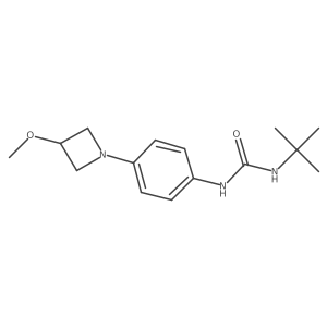 1-(Tert-butyl)-3-(4-(3-methoxyazetidin-1-yl)phenyl)urea Structure