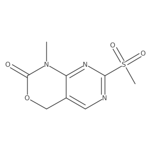 1-Methyl-7-(methylsulfonyl)-1,4-dihydro-2H-pyrimido[4,5-D][1,3]oxazin-2-one Structure