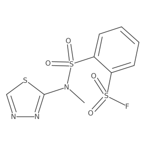2-[Methyl(1,3,4-thiadiazol-2-yl)sulfamoyl]benzene-1-sulfonyl fluoride结构式