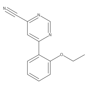 6-(2-Ethoxyphenyl)pyrimidine-4-carbonitrile Structure
