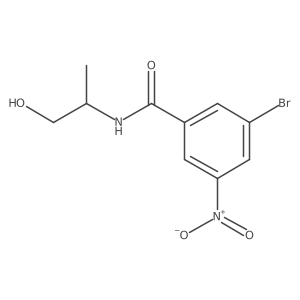 3-Bromo-N-[(2R)-1-hydroxypropan-2-yl]-5-nitrobenzamide结构式