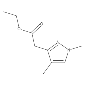 ethyl 2-(1,4-dimethyl-1H-pyrazol-3-yl)acetate Structure