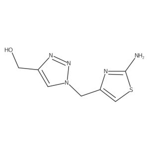 {1-[(2-amino-1,3-thiazol-4-yl)methyl]-1H-1,2,3-triazol-4-yl}methanol结构式
