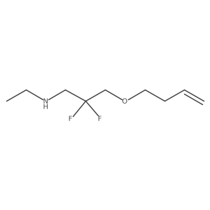 [3-(But-3-en-1-yloxy)-2,2-difluoropropyl](ethyl)amine Structure