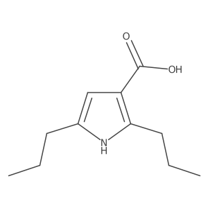 2,5-dipropyl-1H-pyrrole-3-carboxylic acid结构式