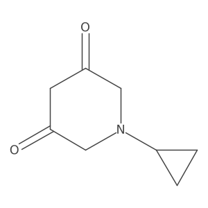 1-Cyclopropylpiperidine-3,5-dione Structure