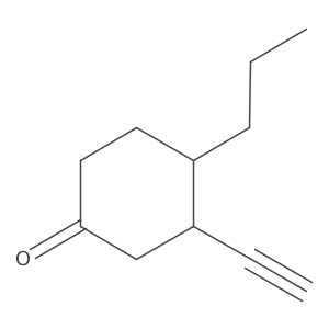 3-Ethynyl-4-propylcyclohexan-1-one Structure