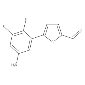 5-(5-Amino-2,3-difluorophenyl)thiophene-2-carbaldehyde Structure