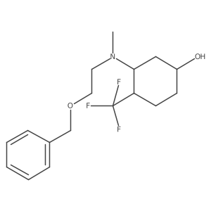 3-{[2-(Benzyloxy)ethyl](methyl)amino}-4-(trifluoromethyl)cyclohexan-1-ol结构式