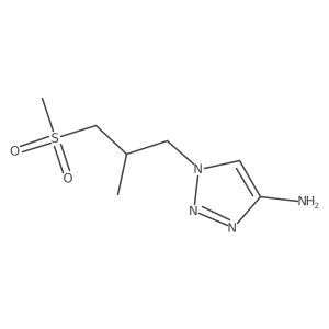 1-(3-methanesulfonyl-2-methylpropyl)-1H-1,2,3-triazol-4-amine Structure