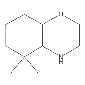 rac-(4aR,8aS)-5,5-dimethyl-octahydro-2H-1,4-benzoxazine Structure