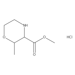 methyl (2S,3R)-2-methyl-3-morpholinecarboxylate hydrochloride Structure