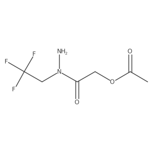 [N-(2,2,2-trifluoroethyl)hydrazinecarbonyl]methyl acetate Structure
