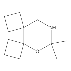 10,10-Dimethyl-9-oxa-11-azadispiro[3.0.3^{5}.4^{4}]dodecane结构式