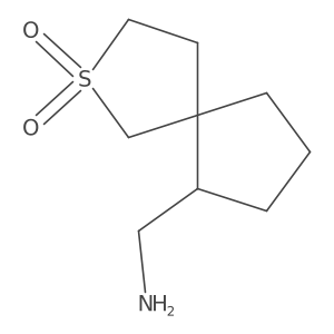 6-(Aminomethyl)-2lambda6-thiaspiro[4.4]nonane-2,2-dione结构式