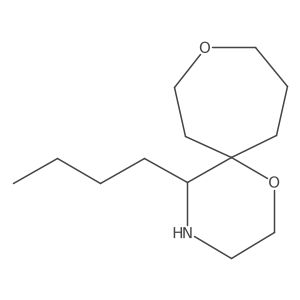 5-Butyl-1,9-dioxa-4-azaspiro[5.6]dodecane结构式