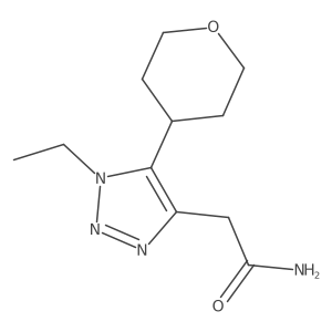 2-[1-ethyl-5-(oxan-4-yl)-1H-1,2,3-triazol-4-yl]acetamide结构式