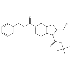 5-Benzyl 1-(tert-butyl) (2R,3aS,7aR)-2-(hydroxymethyl)hexahydro-1H-pyrrolo[3,2-c]pyridine-1,5(4H)-dicarboxylate Structure