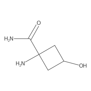 (1s,3s)-1-Amino-3-hydroxycyclobutane-1-carboxamide结构式
