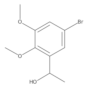 (1S)-1-(5-bromo-2,3-dimethoxyphenyl)ethan-1-ol结构式
