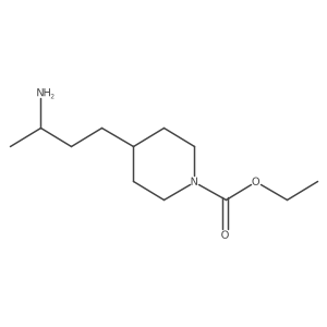 ethyl 4-[(3S)-3-aminobutyl]piperidine-1-carboxylate结构式