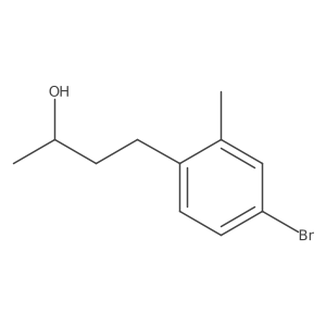 (2R)-4-(4-bromo-2-methylphenyl)butan-2-ol结构式