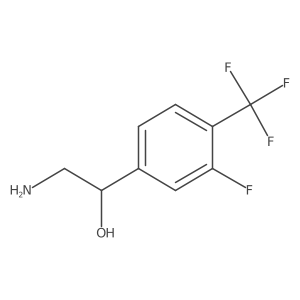 (1S)-2-amino-1-[3-fluoro-4-(trifluoromethyl)phenyl]ethan-1-ol Structure