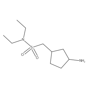 rac-1-[(1R,3S)-3-aminocyclopentyl]-N,N-diethylmethanesulfonamide Structure