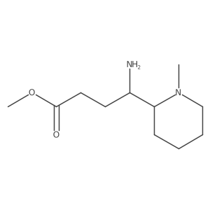 Methyl 4-amino-4-(1-methylpiperidin-2-yl)butanoate结构式