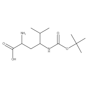 2-Amino-4-{[(tert-butoxy)carbonyl]amino}-5-methylhexanoic acid结构式
