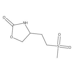 4-(2-Methanesulfonylethyl)-1,3-oxazolidin-2-one结构式