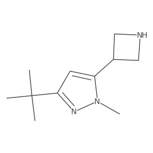 5-(azetidin-3-yl)-3-tert-butyl-1-methyl-1H-pyrazole Structure