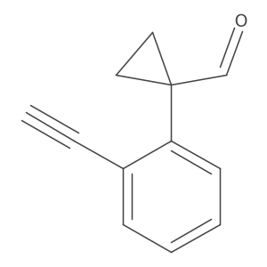 1-(2-Ethynylphenyl)cyclopropane-1-carbaldehyde结构式