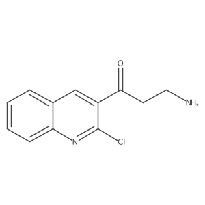 3-Amino-1-(2-chloroquinolin-3-yl)propan-1-one Structure