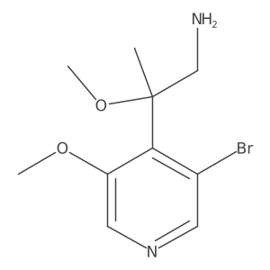 2-(3-Bromo-5-methoxypyridin-4-yl)-2-methoxypropan-1-amine结构式