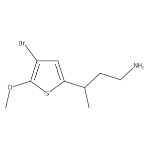3-(4-Bromo-5-methoxythiophen-2-yl)butan-1-amine结构式