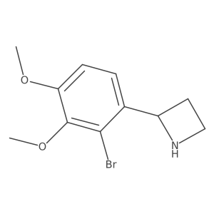 2-(2-Bromo-3,4-dimethoxyphenyl)azetidine结构式