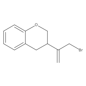 3-(3-bromoprop-1-en-2-yl)-3,4-dihydro-2H-1-benzopyran Structure
