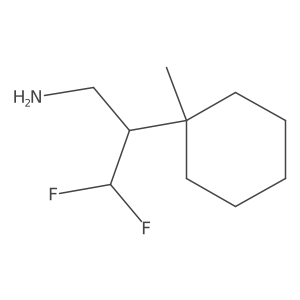 3,3-Difluoro-2-(1-methylcyclohexyl)propan-1-amine结构式