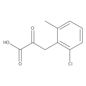3-(2-Chloro-6-methylphenyl)-2-oxopropanoic acid Structure