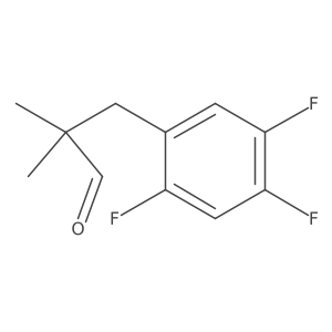 2,2-Dimethyl-3-(2,4,5-trifluorophenyl)propanal结构式
