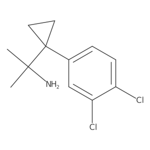 2-[1-(3,4-Dichlorophenyl)cyclopropyl]propan-2-amine Structure