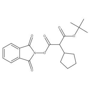 1-tert-butyl 1,3-dioxo-2,3-dihydro-1H-isoindol-2-yl 2-cyclopentylpropanedioate Structure