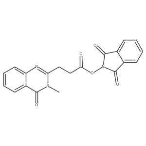 1,3-dioxo-2,3-dihydro-1H-isoindol-2-yl 3-(3-methyl-4-oxo-3,4-dihydroquinazolin-2-yl)propanoate结构式