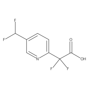 2-[5-(Difluoromethyl)pyridin-2-yl]-2,2-difluoroacetic acid结构式