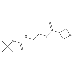 tert-butyl N-{2-[(azetidin-3-yl)formamido]ethyl}carbamate结构式