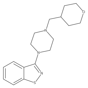3-{4-[(Oxan-4-yl)methyl]piperazin-1-yl}-1,2-benzothiazole Structure
