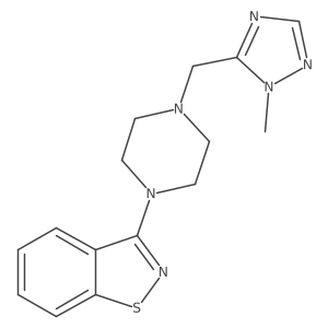 3-{4-[(1-methyl-1H-1,2,4-triazol-5-yl)methyl]piperazin-1-yl}-1,2-benzothiazole Structure